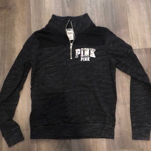 Quarter Zip PINK Sweatshirt